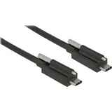 DeLock USB-C auf USB-C 1 m Schwarz