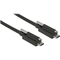 DeLock USB-C auf USB-C 1 m Schwarz