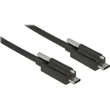 DeLock USB-C auf USB-C 1 m Schwarz