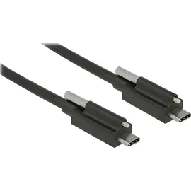 DeLock USB-C auf USB-C 1 m Schwarz