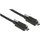 DeLock USB-C auf USB-C 1 m Schwarz