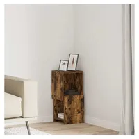 vidaXL Eckregal 25,5 x 25 x 55 cm Weiß