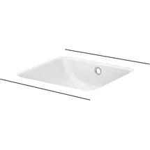 Bette BetteOne Unterbau-Waschtisch 43,4 x 41,6 x 13 cm (A135-000)