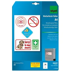 Sigel InkJet Film IF140 A4 150 my weiß 10 Bl.