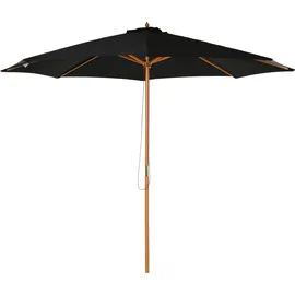Outsunny Balkonschirm Ø 300 cm Schwarz
