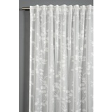 GARDINIA Schal mit Gardinenband, Ausbrenner Baumwollblüte, Weiß, 140 x 245 cm