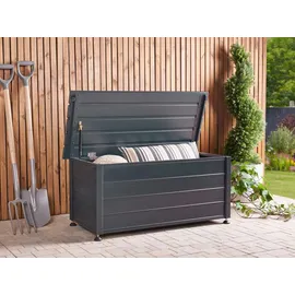 Beliani Truhe 113 x 52 x 50 cm Grau