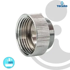 tecuro Aufnahme Adapter Übergangsstück für Ausläufe an Armaturen, AG M 22x1 auf IG 3/4 Zoll -