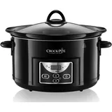 Nesco Crock-Pot Schongarer 4,7 l (bis zu 5 Personen) | programmierbare Zeitschaltuhr | Schwarz [SCCPRC507B]