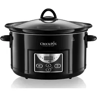 Nesco Crock-Pot Schongarer 4,7 l (bis zu 5 Personen) | programmierbare Zeitschaltuhr | Schwarz [SCCPRC507B]