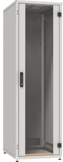 EFB Elektronik 19inch network cabinet 27U 600X600 RAL7035 gray front door glass complete rear door steel 1 part (10.86 HE), Serverschrank, Grau