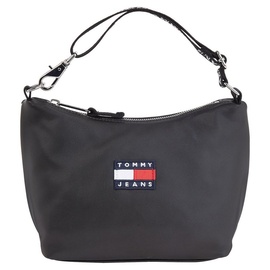 Tommy Jeans Schultertasche »TJW HERITAGE SHOULDER BAG«, Handtasche Damen Tasche Damen Schultertasche Recycelte Materialien, schwarz