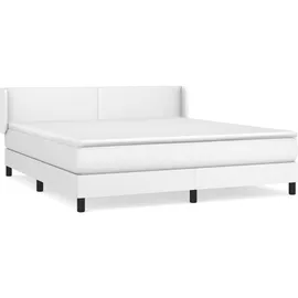 vidaXL Boxspringbett 180 x 200 cm Weiß