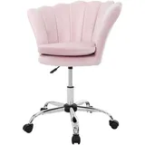 ML-Design Drehstuhl Samt Hellrosa