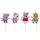 Dekora - Peppa Pig 3D Geburtstagskerzen Set für Kinderkuchen - Original Peppa Pig Geburtstagskerzen für Kinder - 4 Stück, 12.5 cm (h) x 12.5 cm (d)