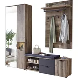 Innostyle LINEA Garderoben Set 216x204x38 braun