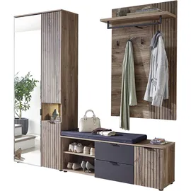 Innostyle LINEA Garderoben Set 216x204x38 braun