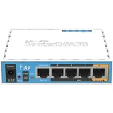 MicroTik RB951Ui-2nD - hAP mit 650 MHz CPU, 64 MB RAM, 5x LAN,
