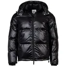 AX ARMANI EXCHANGE Herren Daunenjacke - Steppjacke mit Kapuze, Reißverschluss Schwarz XL