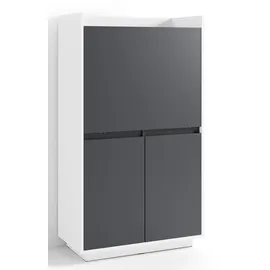 byLIVING Sekretär Hannes Breite 80 cm schwarz