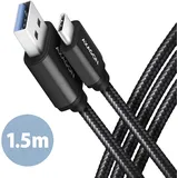 AXAGON USB-C auf USB-A 1,5 m Schwarz