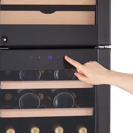 Klarstein El Dorado 89 Käse & Weinkühlschrank 2 Zonen Touch 89L LED Schwarz