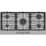 Bosch Serie 6 PCR9A5I90 Kochfeld Edelstahl Integriert 90 cm Gaskochfeld 5 Zone(n) - Silber