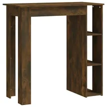 vidaXL Bartisch mit Regal 102 x 50 x 103,5 cm Braun