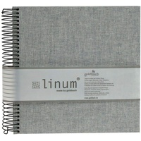 Goldbuch Spiralalbum Linum 20x20 40 beige Seiten grau