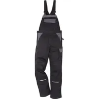 Fristads Latzhose Icon Two Luxe - C160 schwarz/grau 295 g/m2 65%Poly/35%BW