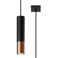 Sollux Lighting Pendelleuchte Deckenleuchte Hängeleuchte Schwarz Kupfer H 100
