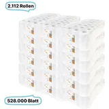 Blanc HYGIENIC Toilettenpapierrollen 2-lagig 2112 Rollen