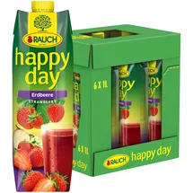 Happy Day Fruchtnektar Erdbeere 6x 1,0 l