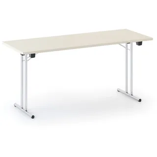 Konferenztisch klappbar FOLDING, 1600 x 800 mm, Birke