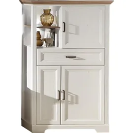 Innostyle Stauraumschrank Jasmin 93 x 150 x 42 cm Weiß