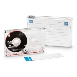 MEDIARANGE MRC90, Leeres Datenband, C-90, Schwarz, Weiß