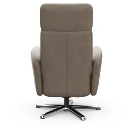 sit&more TV-Sessel Grenoble Mikrofaser, 71 x 110 x 82 cm Grau mit Kopfteilverstellung