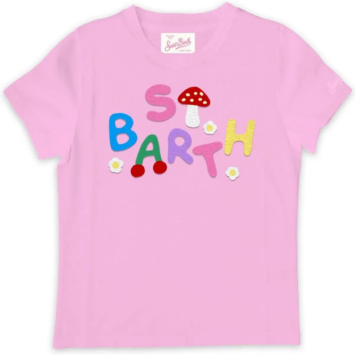 MC2 Saint Barth Elly Girl Cotton Tshirt sb wood terry 23 emb (03298H) 14 yrs