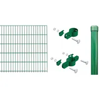 GAH Alberts Alberts Einstabmatten Zaun-Set grün zum Einbetonieren, 125 cm, 30 m