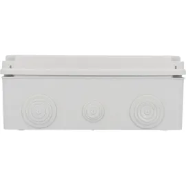 Unitec Aufputz- Abzweigdose IP65, mit Schraubdeckel, 241 x 180 x 95 mm, grau