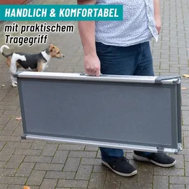 Trixie Teleskop-Hunderampe – Auto-Einstiegshilfe für Hunde, Alu