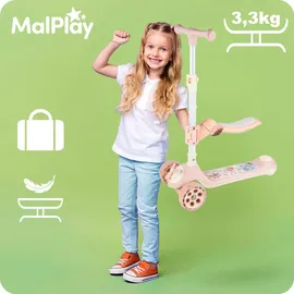 MalPlay Scooter mit Sitz Rosa