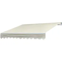 Mendler Alu-Markise T792, Gelenkarmmarkise Sonnenschutz 5x3m ~ Acryl Creme