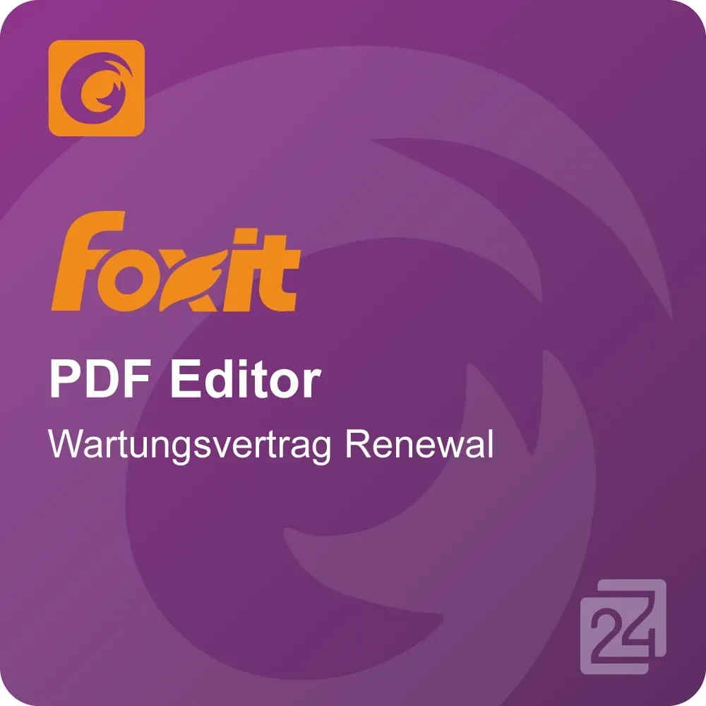 Foxit PDF Editor Wartungsvertrag Renewal