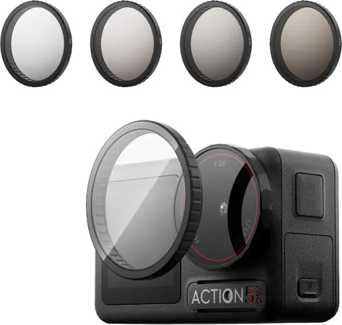 ochama x J.ZAO Action Filter Kit für DJI Action 3/4/5PRO - 4-teiliges Set mit CPL-Polarisationsfilter & ND8/16/32-Filtern - Kamera-Zubehör