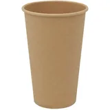 vidaXL Pappbecher 0,4 l Braun 1000 St.