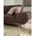 W.Schillig Eckcouch Leder 3-Sitzer Braun