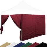 INSTENT® Pro Seitenwand/Seitenteil für Pavillon 3x3m mit XXL Panorama Fenster oder Reißverschluss, wasserabweisend und atmungsaktiv, Farbwahl, für Festzelt, Partyzelt