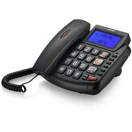 Brondi Bravo 90 LCD Telefon Schwarz kabelloses Home Phone Verbinden Wireless Phones2 - Schwarz