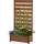 Dobar Pflanzkasten mit Rankgitter 72 x 33 cm Braun